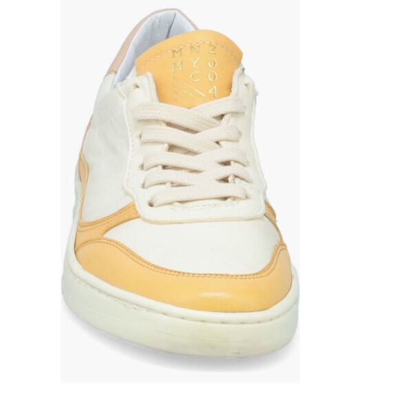 Miz Mooz Veronica Leather Sneaker Lightweight Yellow/White Size 7.5 Euro 38, NWT - Picture 4 of 17